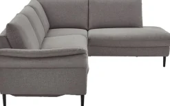 Home affaire Ecksofa »Sarsina: mit Tonnentaschen-Federkern, perfekt zum Entspannen L-Form« inklusive 2 motorischen Relaxfunktionen mit Herz-Waage-Beschlag
