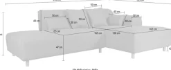 Home affaire Ecksofa »Svennis L-Form« incl. Zierkissen, in 2 Bezugsvarianten