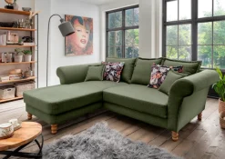 Home affaire Ecksofa »Tassilo Mega Polsterecke mit Kaltschaum im Sitz, bequem, L-Form« hoher Sitzkomfort, Breite 262cm, Komfortsitzhöhe 48cm, zeitlos elegant