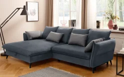 Home affaire Ecksofa »Tirano, moderne Optik, komfortabel, Breite 274cm,L-Form« wahlweise mit Bettfunktion und Bettkasten
