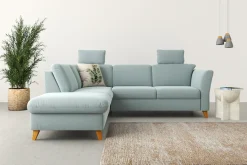 Home affaire Ecksofa »Trelleborg L-Form« Federkern-Polsterung, wahlweise mit Schlaffunktion und Stauraum