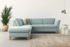 Home affaire Ecksofa »Trelleborg L-Form« Federkern-Polsterung, wahlweise mit Schlaffunktion und Stauraum
