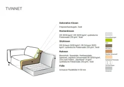 Home affaire Ecksofa »Tvinnet« Breite 228 cm, extra tiefe Sitzfläche, kubisches Sitzvergnügen