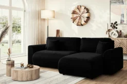 Home affaire Ecksofa »VasbySuyal Schlafsofa 235cm L-Form mit Recamiere beidseitig montierbar« Designsofa mit Bettfunktion und Bettkasten, Maße B/T/H: 235/138/80 cm