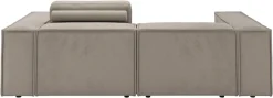 Home affaire Ecksofa »Watertown, kompakte L-Form, 246 cm breite für kleinere Räume« modernes Ecksofa mit Feincordbezug, platzsparend & bequem