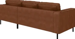 Home affaire Ecksofa »Watkins, wahlweise mit Schlaffunktion/Bettkasten, moderne offene Naht« Recamiere beidseitig montierbar, L-Form, Breite 232 cm