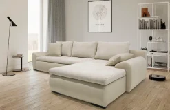 Home affaire Ecksofa »Win L-Form,B: 285 cm - OTTO. Verlässliche Qualität.« 2 Zierkissen, optional Schlaffunktion & Bettkasten