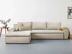 Home affaire Ecksofa »Win L-Form,B: 285 cm - OTTO. Verlässliche Qualität.« 2 Zierkissen, optional Schlaffunktion & Bettkasten