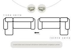 Home affaire Ecksofa »Win L-Form,B: 285 cm - OTTO. Verlässliche Qualität.« 2 Zierkissen, optional Schlaffunktion & Bettkasten