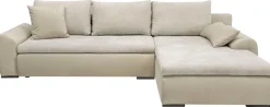 Home affaire Ecksofa »Win L-Form,B: 285 cm - OTTO. Verlässliche Qualität.« 2 Zierkissen, optional Schlaffunktion & Bettkasten
