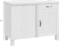 Home affaire Eckunterschrank »Alby« Breite 110 cm, 1 Tür und 1 Schublade