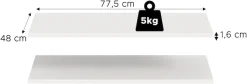 Home affaire Einlegeboden »2er Set, Breite 78 cm« 2 Stk. tlg. Skarde, Einlegeboden 2er Set, 78 cm