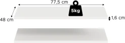 Home affaire Einlegeboden »2er Set, Breite 78 cm« 2 Stk. tlg. Skarde, Einlegeboden 2er Set, 78 cm