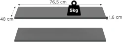 Home affaire Einlegeboden »2er Set, Breite 77 cm« 2 Stk. tlg. Skarde, Einlegeboden 2er Set, 77 cm