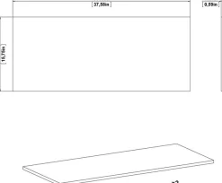 Home affaire Einlegeboden »Maße B/T/H: 94,5 / 40 / 1,5 cm (je 1 St)« Perfekte Stauraum-Erweiterung für deinen Kleiderschrank, 1 Stk. tlg. Einlegeboden Sprint – 2er Set