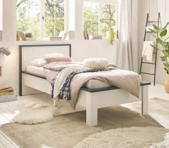 Home affaire Einzelbett »SHERWOOD Liegefläche 90/140 oder 180x200 cm« aus FSC®-zertifiziertem Holzwerkstoff, rustikaler Landhausstil