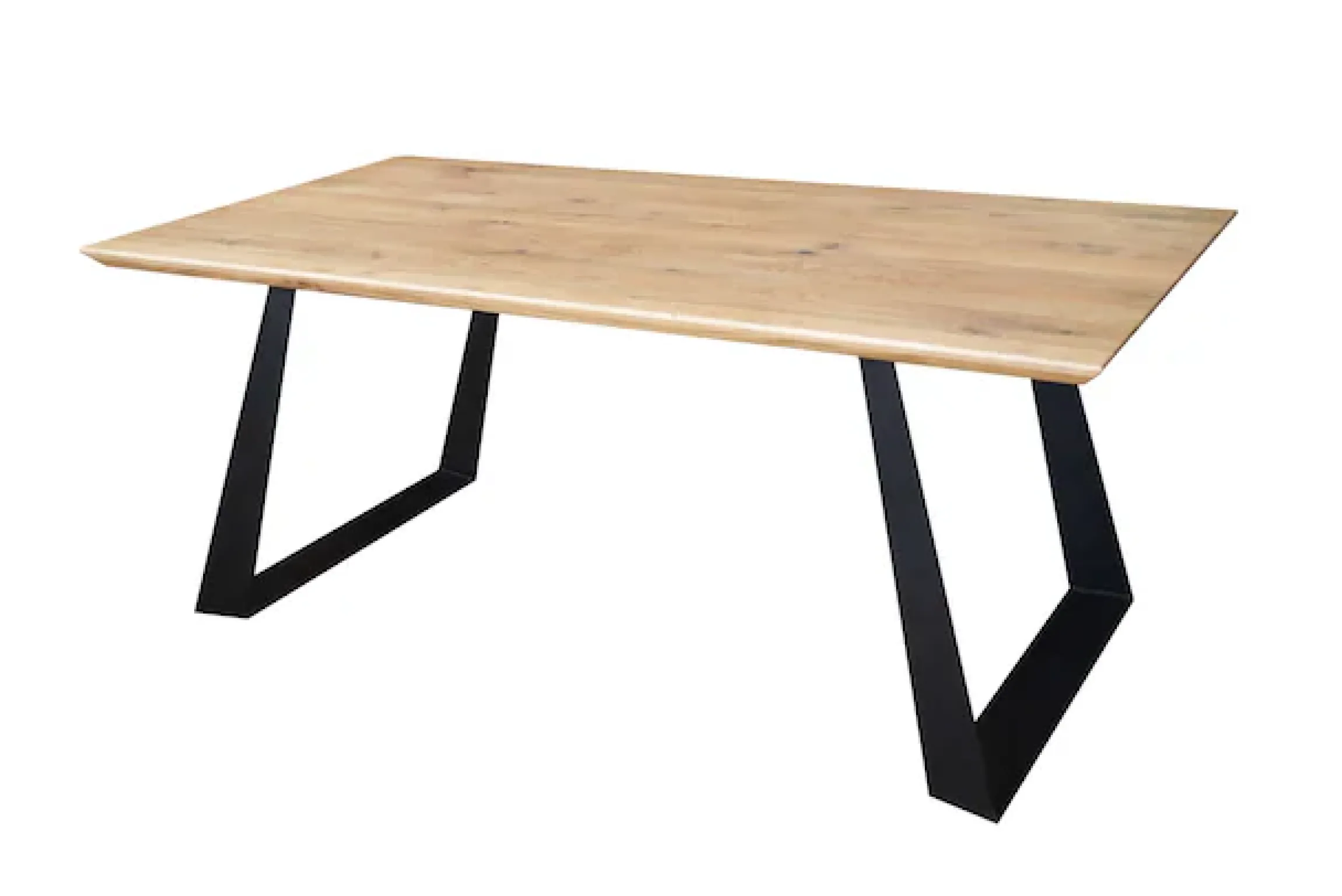 Home affaire Essgruppe »Ena Sitzgruppe für Küche/Esszimmer, Esstisch mit 4 Polsterstühlen 5tlg« Set, 5-tlg, 5 Stk. tlg. Stuhlbeine in Eiche Natur oder Buche Schwarz, Tisch 180 cm, U-Gestell