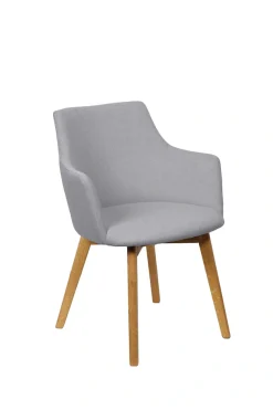 Home affaire Essgruppe »Ena Sitzgruppe für Küche/Esszimmer, Esstisch mit 4 Polsterstühlen 5tlg« Set, 5-tlg, 5 Stk. tlg. Stuhlbeine in Eiche Natur oder Buche Schwarz, Tisch 180 cm, U-Gestell
