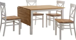 Home affaire Essgruppe »Samba« Set, 5 Stk. tlg. mit ausklappbarem Esstisch