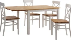 Home affaire Essgruppe »Samba« Set, 5 Stk. tlg. mit ausklappbarem Esstisch