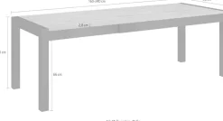 Home affaire Esstisch »Aktiv« (B/T/H): 160-240/90/78,5 cm, Ausziehbar von 160 cm bis 240cm