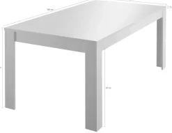 Home affaire Esstisch »Amalfi« , Breite 180 cm, erweiterbar durch Ansteckplatte