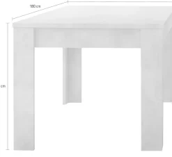Home affaire Esstisch »Dama 180 x 90 cm, Küchentisch, Esszimmertisch,« rechteckig, Tischplattenstärke 22 mm, verschiedene Farben