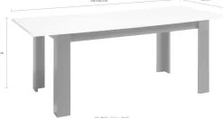Home affaire Esstisch »Etero« Breite 158-200 cm ausziehbar