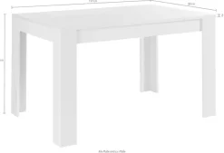 Home affaire Esstisch »Firenze« Beite 137-185 cm, inkl. Ansteckplatte