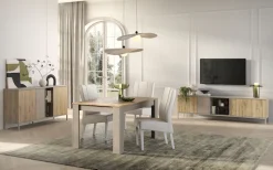Home affaire Esstisch »Gent 137 x 90 cm, Küchentisch, Esszimmertisch, zweifarbig,« moderner rechteckiger Esstisch, ausziehbar, erweiterbar auf 185 cm