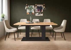 Home affaire Esstisch »GERO, 140-190 cm, 2-fach ausziehbar, Säulengestell« in verschiedenen Ausführungen erhältlich, 1 Stk. tlg. Tisch, Esstisch, Esszimmer, Esszimmertisch, Küchetisch, Bartisch