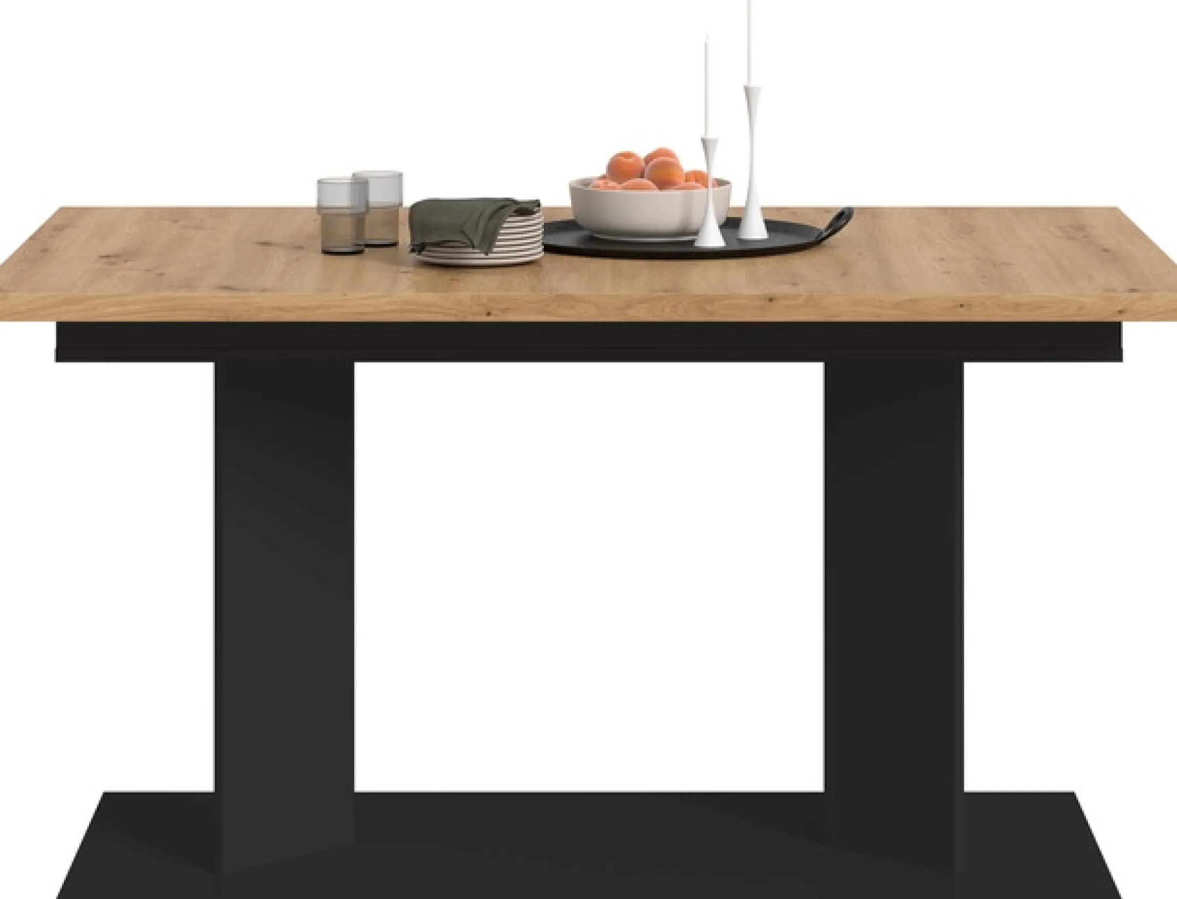 Home affaire Esstisch »GERO, 140-190 cm, 2-fach ausziehbar, Säulengestell« in verschiedenen Ausführungen erhältlich, 1 Stk. tlg. Tisch, Esstisch, Esszimmer, Esszimmertisch, Küchetisch, Bartisch