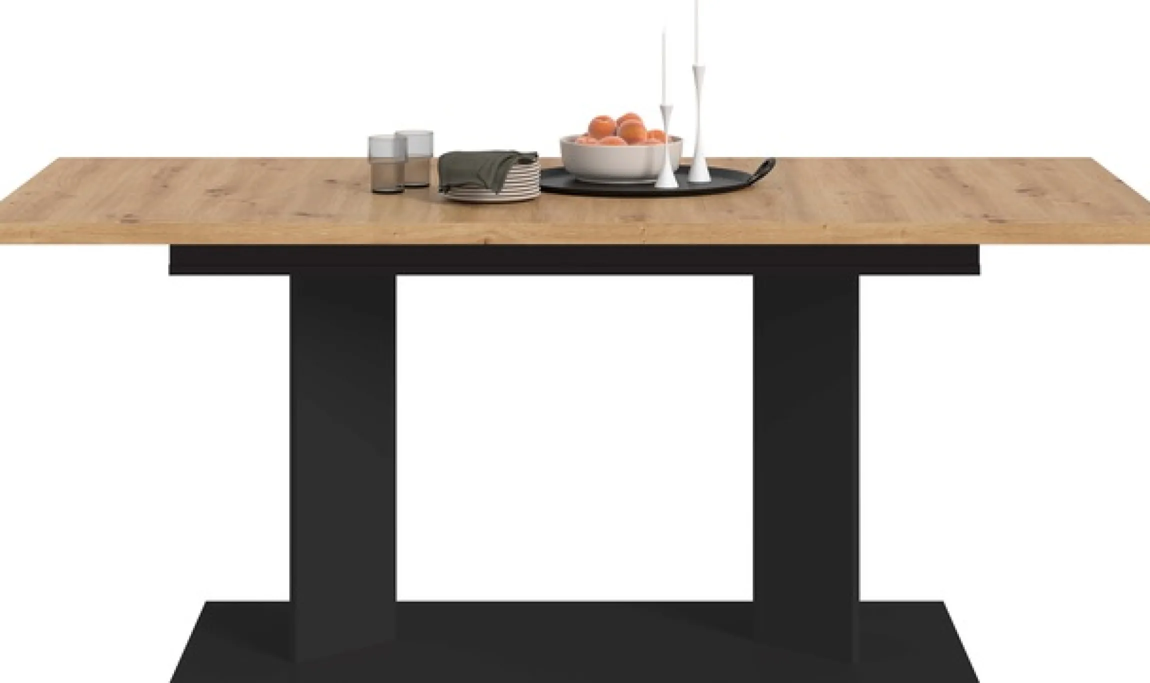 Home affaire Esstisch »GERO, 140-190 cm, 2-fach ausziehbar, Säulengestell« in verschiedenen Ausführungen erhältlich, 1 Stk. tlg. Tisch, Esstisch, Esszimmer, Esszimmertisch, Küchetisch, Bartisch