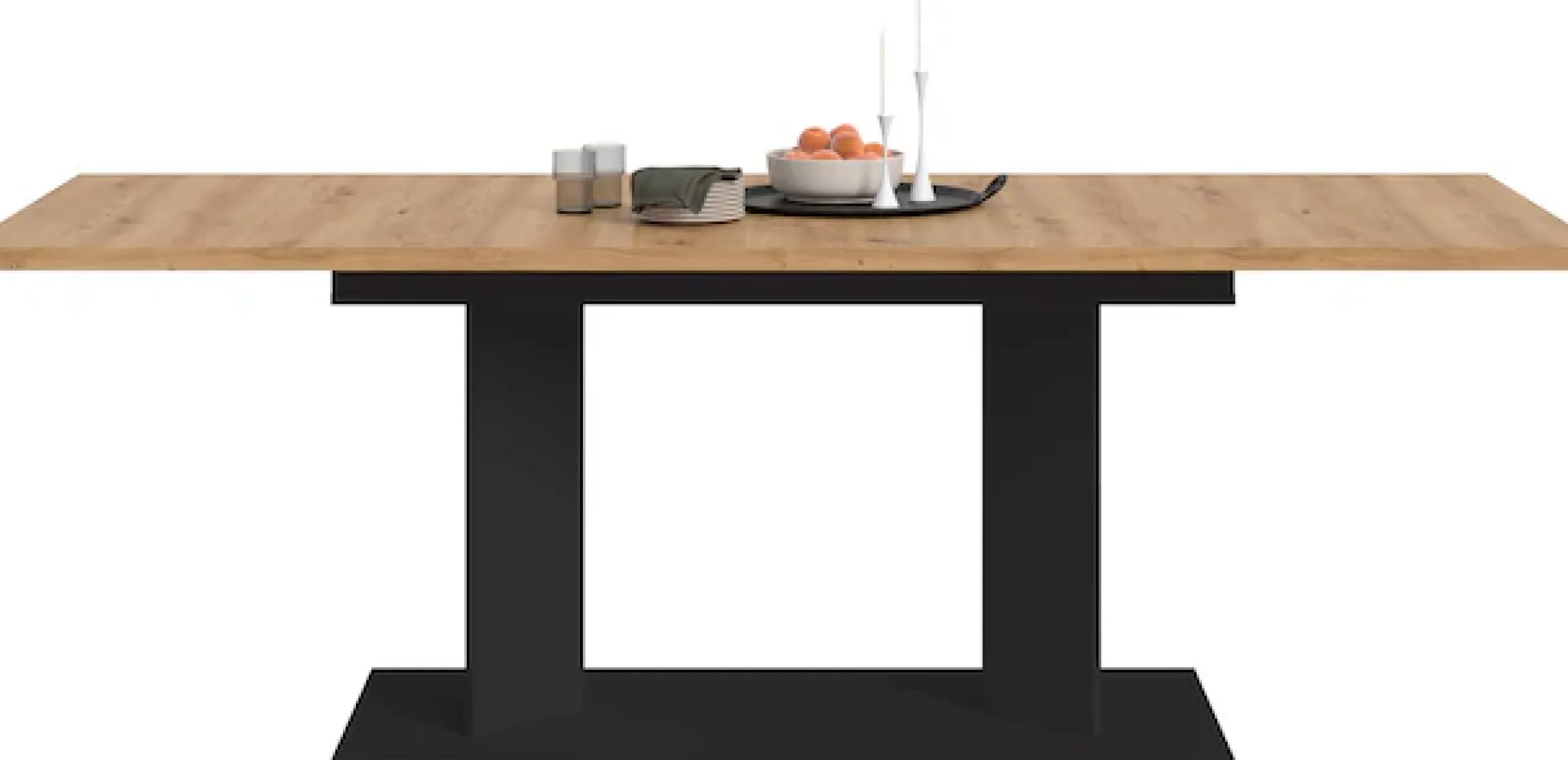 Home affaire Esstisch »GERO, 140-190 cm, 2-fach ausziehbar, Säulengestell« in verschiedenen Ausführungen erhältlich, 1 Stk. tlg. Tisch, Esstisch, Esszimmer, Esszimmertisch, Küchetisch, Bartisch