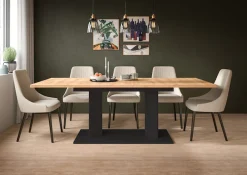 Home affaire Esstisch »GERO, 140-190 cm, 2-fach ausziehbar, Säulengestell« in verschiedenen Ausführungen erhältlich, 1 Stk. tlg. Tisch, Esstisch, Esszimmer, Esszimmertisch, Küchetisch, Bartisch