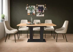 Home affaire Esstisch »GERO, 120-160 cm, ausziehbar, Säulengestell« in verschiedenen Ausführungen erhältlich, 1 Stk. tlg. Tisch, Esstisch, Esszimmer, Esszimmertisch, Küchetisch, Bartisch