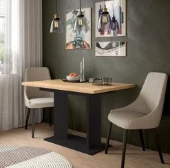 Home affaire Esstisch »GERO, 120-160 cm, ausziehbar, Säulengestell« in verschiedenen Ausführungen erhältlich, 1 Stk. tlg. Tisch, Esstisch, Esszimmer, Esszimmertisch, Küchetisch, Bartisch