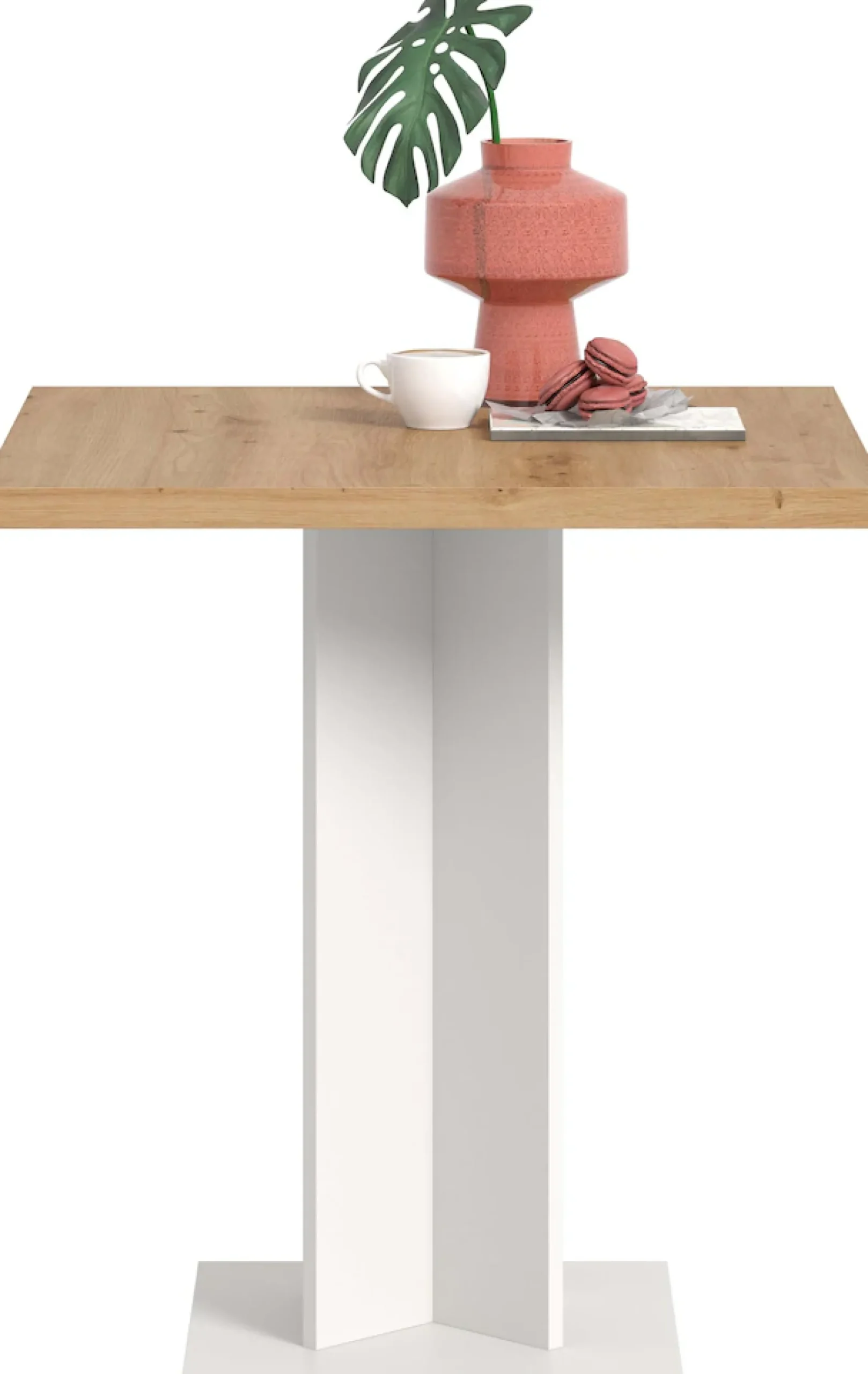Home affaire Esstisch »GERO, 70x76x70 cm, mit Säulengestell, quadartische Tischplatte« in verschiedenen Ausführungen erhältlich, 1 Stk. tlg. Tisch, Esstisch, Esszimmer, Esszimmertisch, Küchetisch, Bartisch
