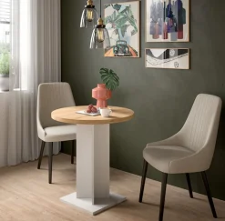 Home affaire Esstisch »GERO, 70x76x70 cm, mit Säulengestell, runde Tischplatte« in verschiedenen Ausführungen erhältlich, 1 Stk. tlg. Tisch, Esstisch, Esszimmer, Esszimmertisch, Küchetisch, Bartisch