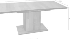 Home affaire Esstisch »Hunter« umlaufende Kanten schwarz abgesetzt, von 140 auf 180 cm vergrößerbar