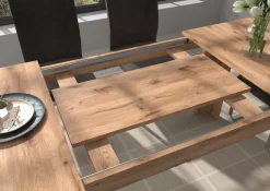 Home affaire Esstisch »Kalmar, rechteckig, 160 cm ausziehbar auf 200 cm, inkl. Einlegeplatte« Esszimmertisch, Tisch, Küchentisch, dining table,