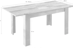 Home affaire Esstisch »Mango« ,Breite 137 cm, ausziehbar auf 187 cm