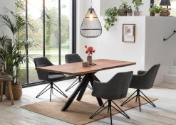 Home affaire Esstisch »Manhattan« mit echter Baumkante