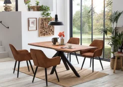 Home affaire Esstisch »Manhattan« mit echter Baumkante