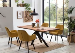Home affaire Esstisch »Manhattan« mit echter Baumkante