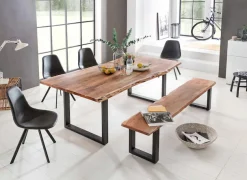 Home affaire Esstisch »Manhattan« mit echter Baumkante