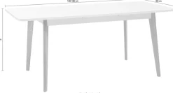 Home affaire Esstisch »Merle« Scandi Design, Breite 140 (-180) cm