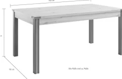 Home affaire Esstisch »Mia« 1 Stk. tlg. Esszimmertisch, rechteckige Form - (B/T/H) 160/90/77 cm