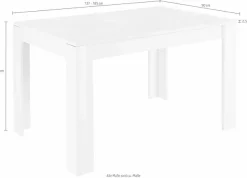 Home affaire Esstisch »Miro« Breite 137 - 185 cm