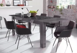 Home affaire Esstisch »Prisma 137x90 cm, Esszimmertisch, ausziehbar, erweiterbar auf 185 cm« rechteckig,Tischplatte Stärke 22 mm u. mit elegantem Siebdruck